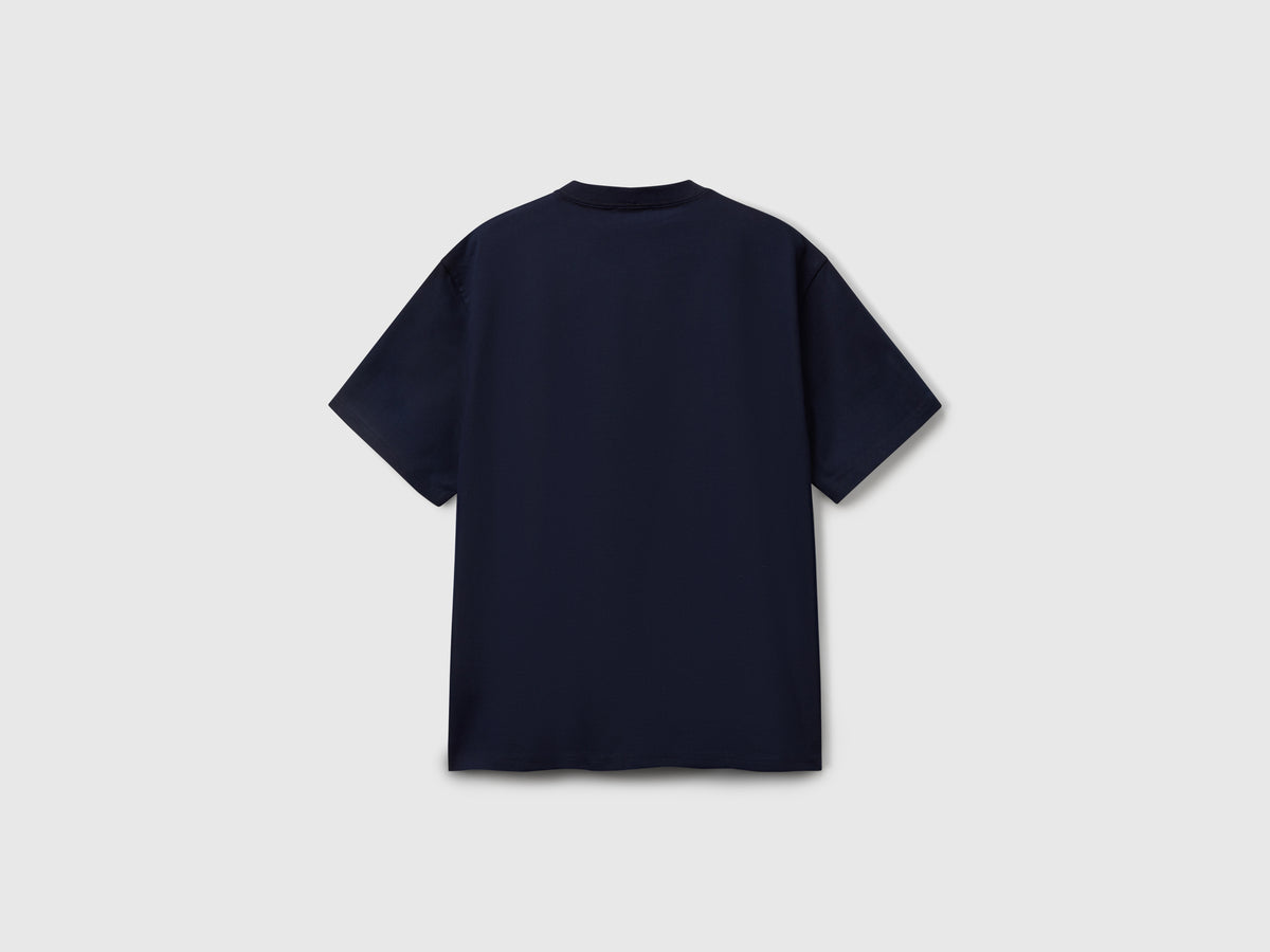 T-shirt over fit con ricamo logo