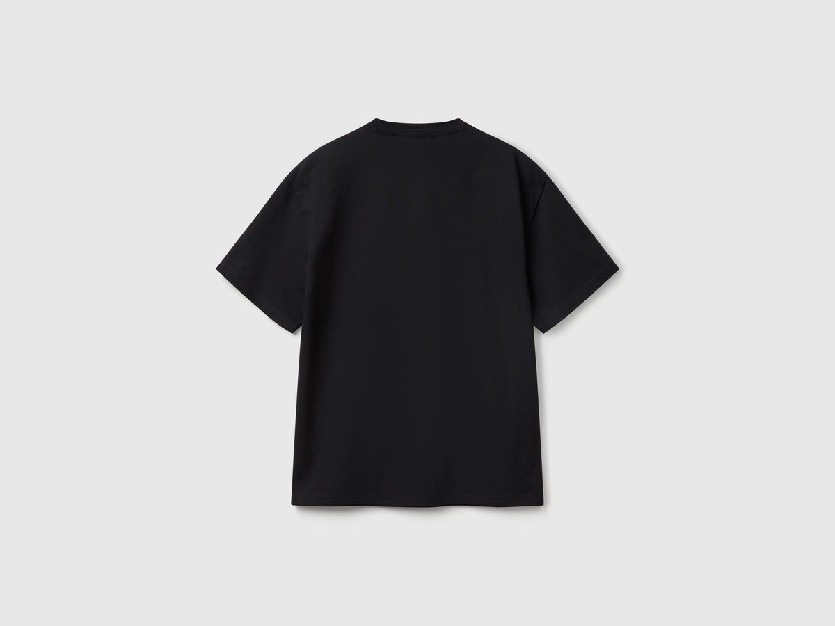 T-shirt over fit con ricamo logo
