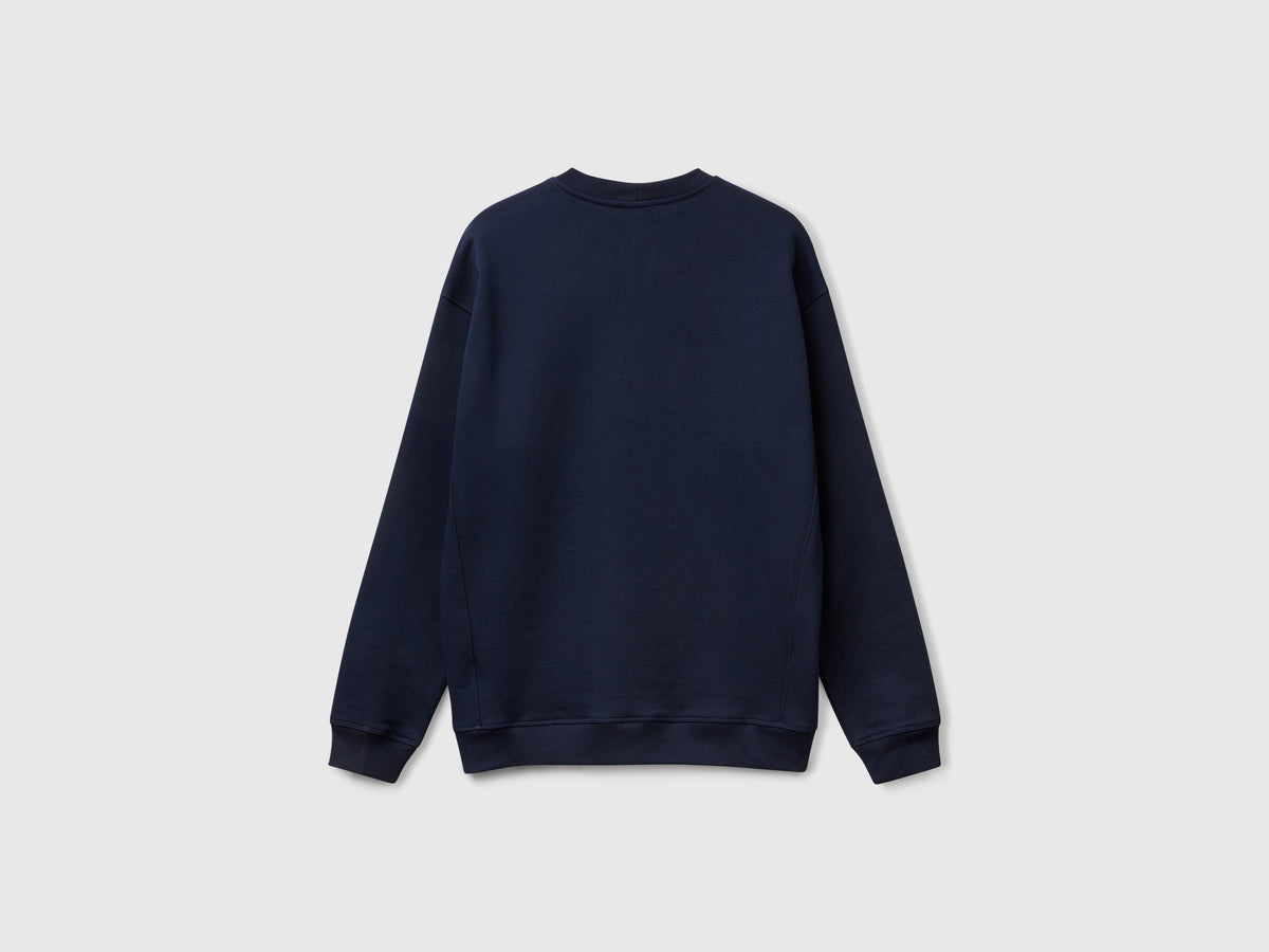 Felpa con ricamo 100% cotone
