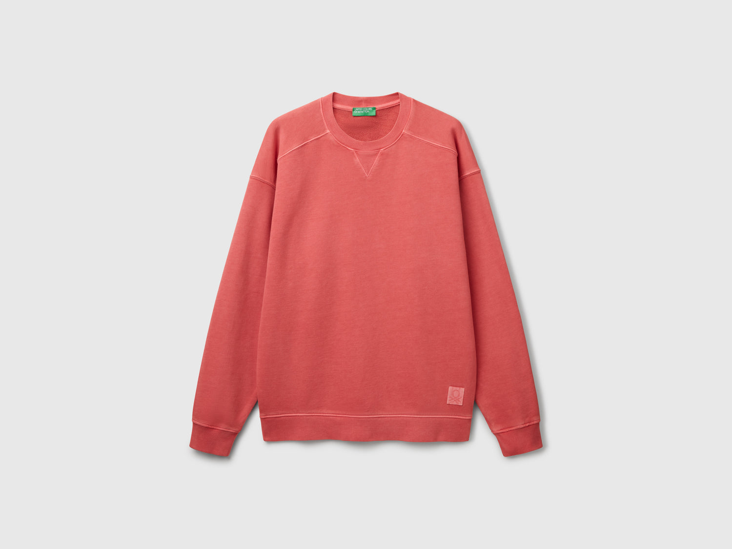 Felpa in cotone da uomo rosso mattone | Benetton Outlet