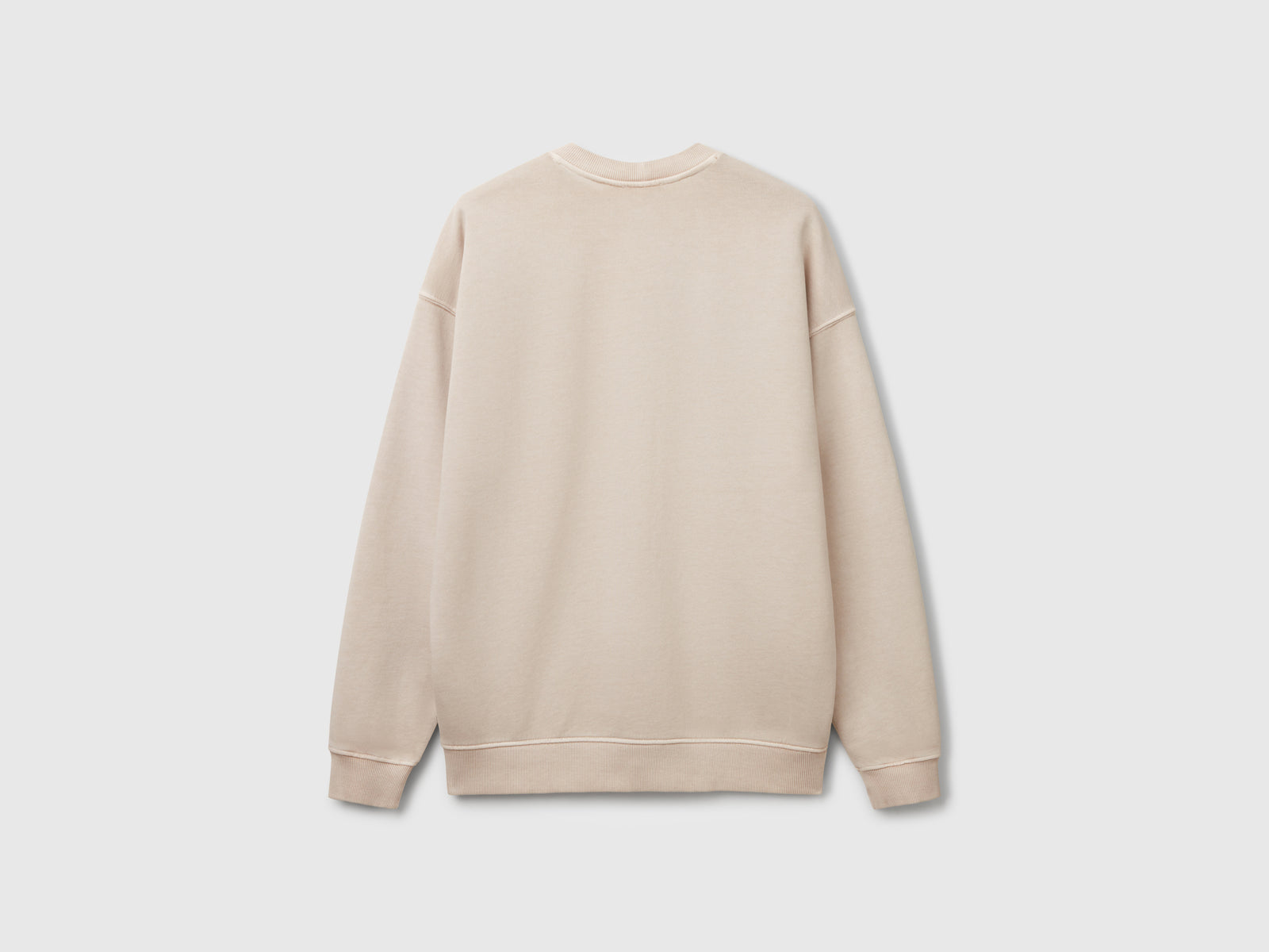 Felpa in cotone da uomo beige 2 | Benetton Outlet