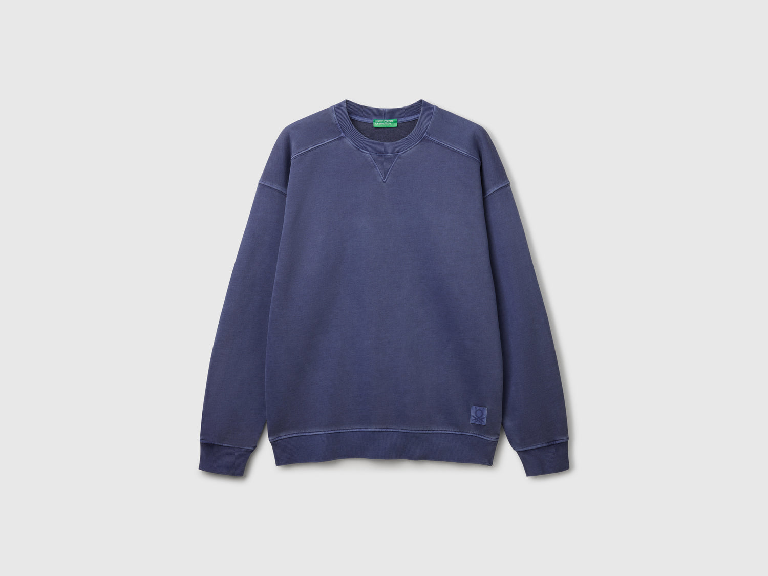 Felpa in cotone da uomo blu | Benetton Outlet