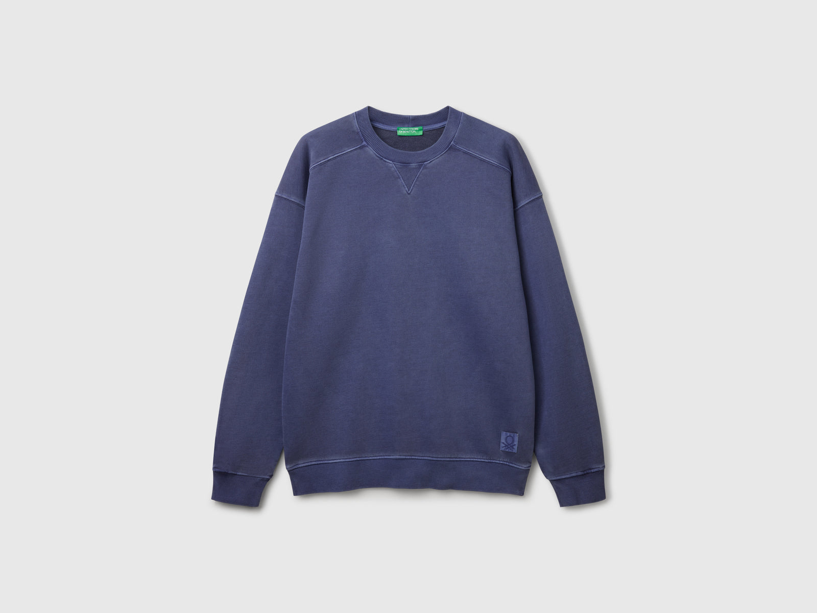 Felpa in cotone da uomo blu | Benetton Outlet