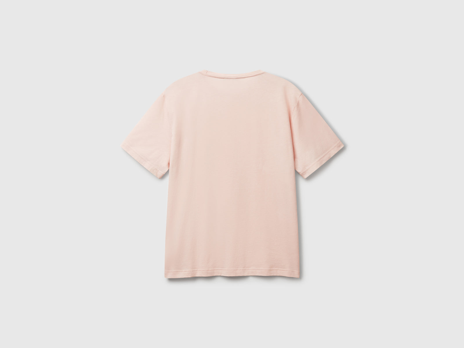Maglietta in jersey leggero da uomo rosa tenue 2 | Benetton Outlet