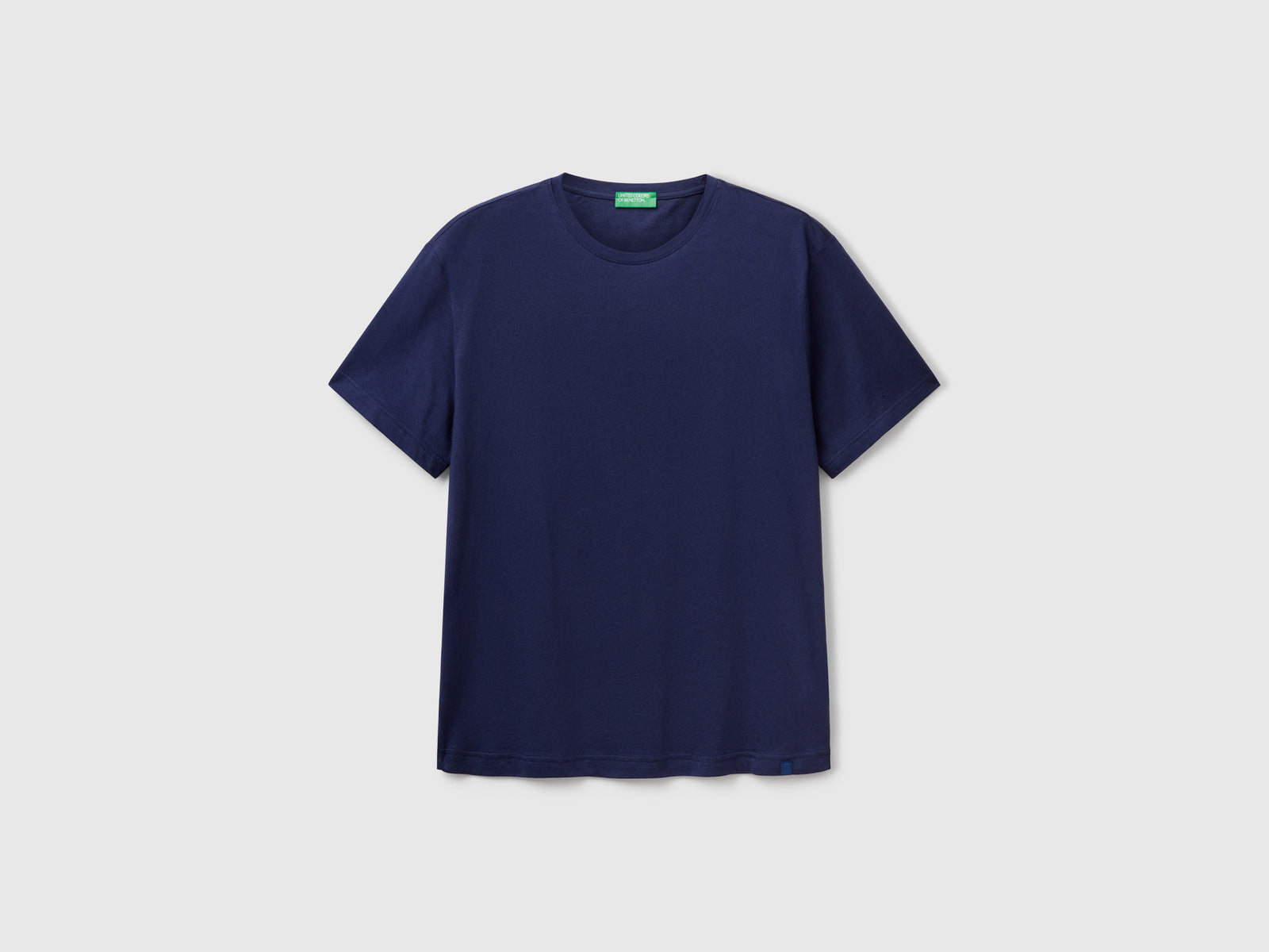 Maglietta in jersey leggero da uomo blu scuro | Benetton Outlet