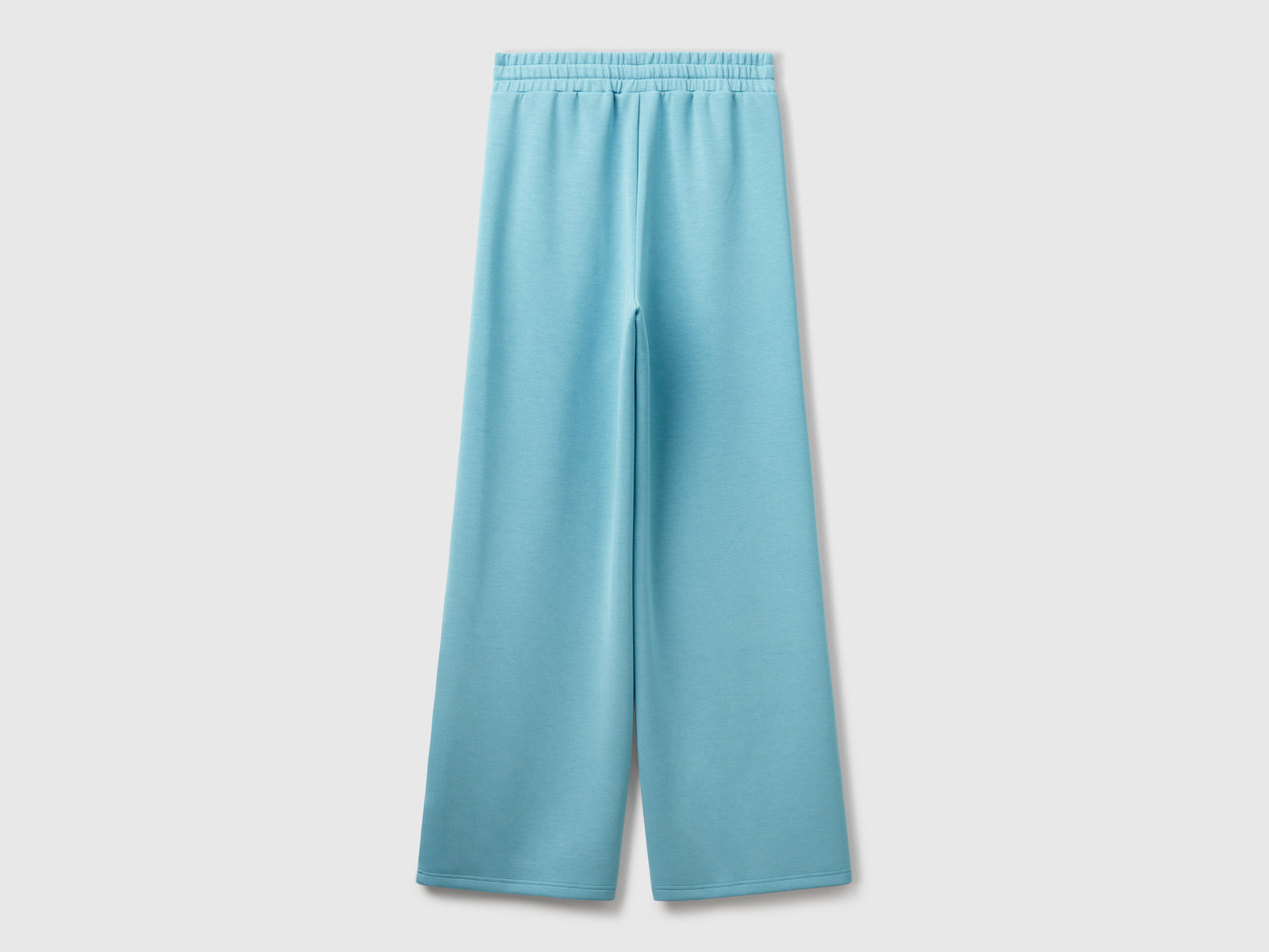 Pantaloni ampi in felpa da donna azzurro 2 | Benetton Outlet