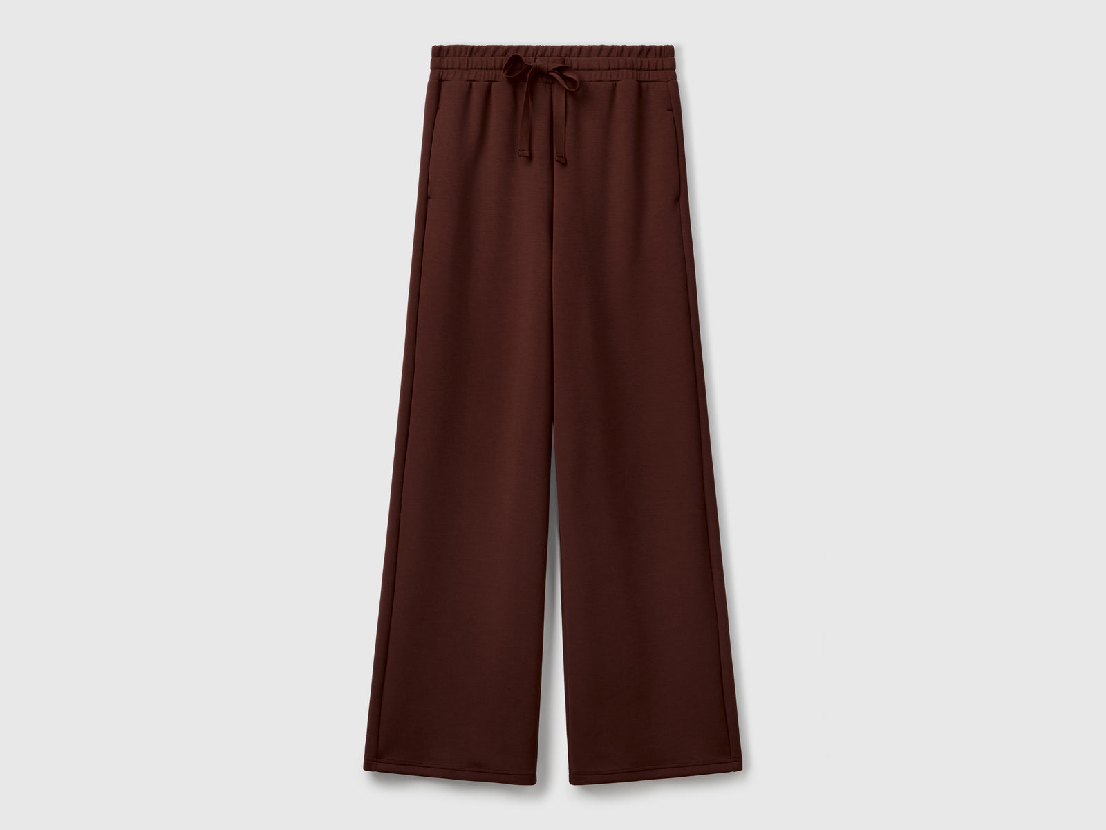 Pantaloni ampi in felpa da donna bruciato | Benetton Outlet