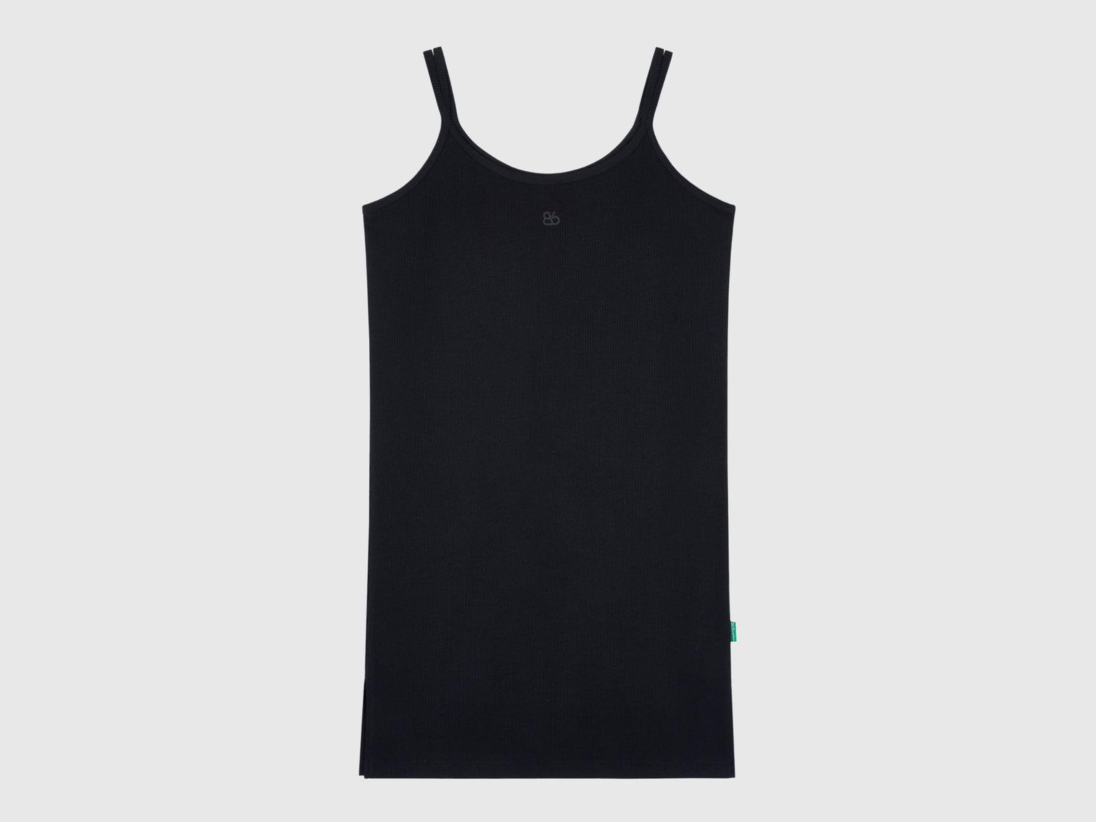 Abito midi in misto cotone da donna nero 2 | Benetton Outlet