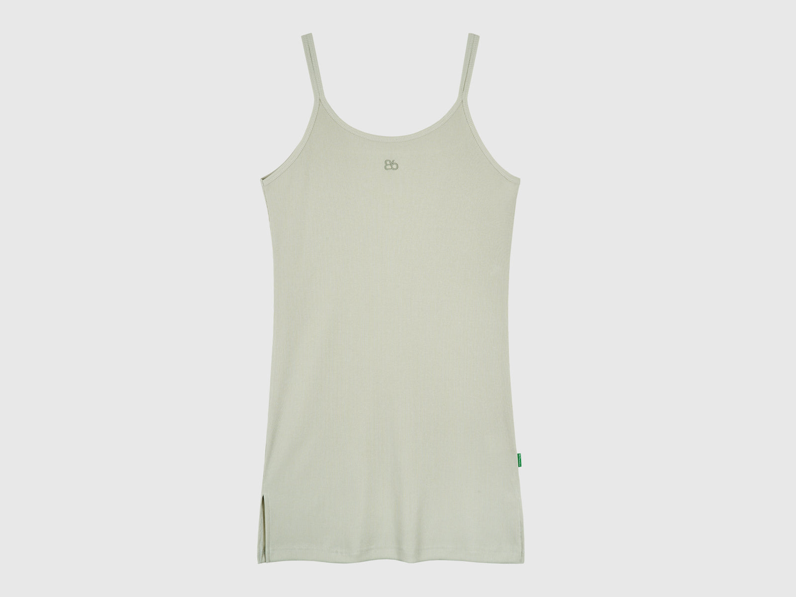 Abito midi in misto cotone da donna verde oliva | Benetton Outlet