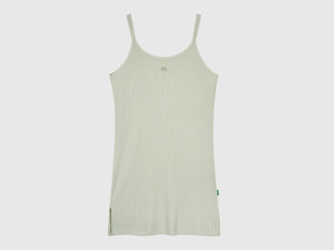 Abito midi in misto cotone