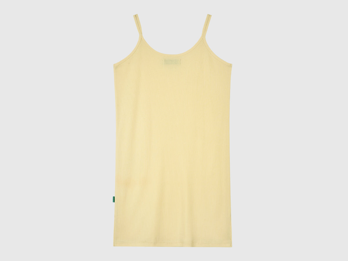 Abito midi in misto cotone