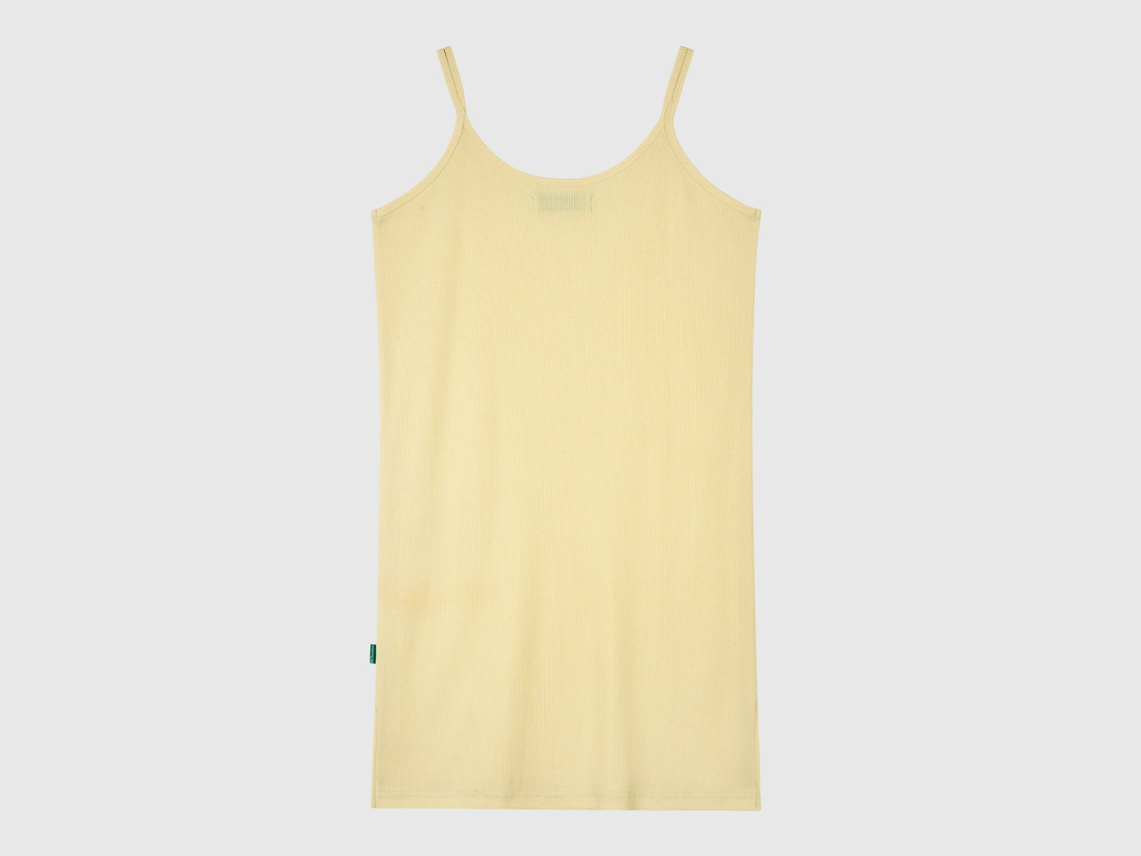 Abito midi in misto cotone da donna giallo 2 | Benetton Outlet