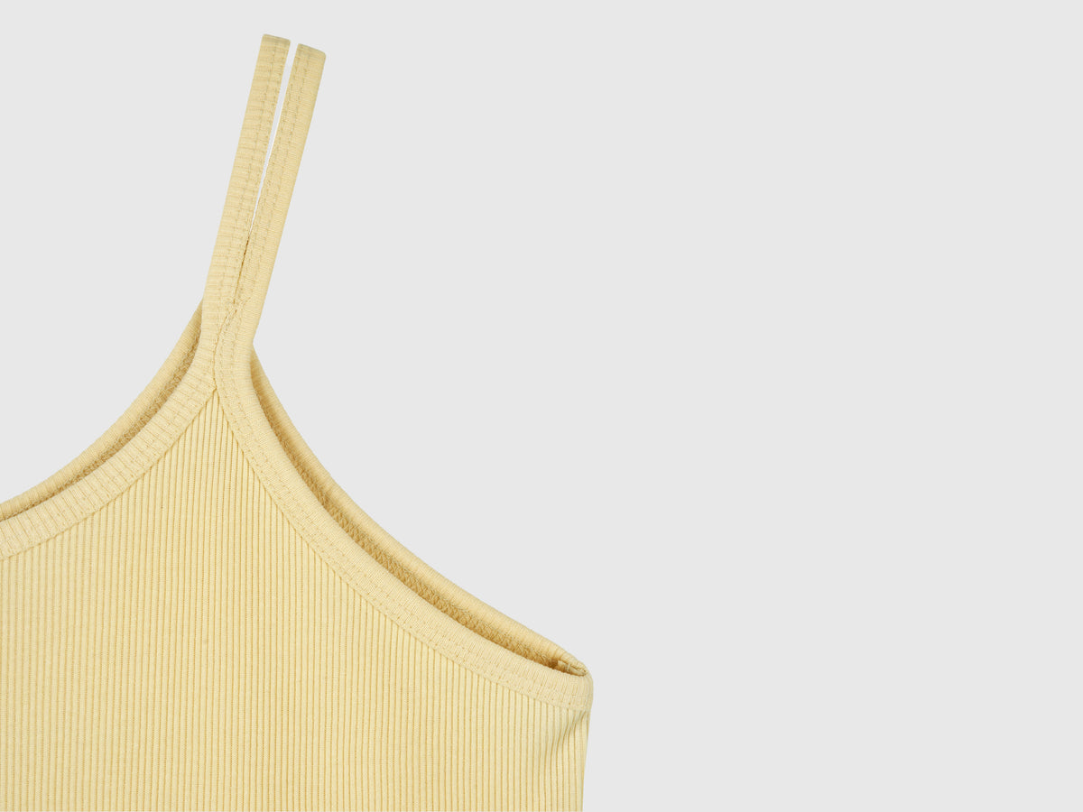 Abito midi in misto cotone