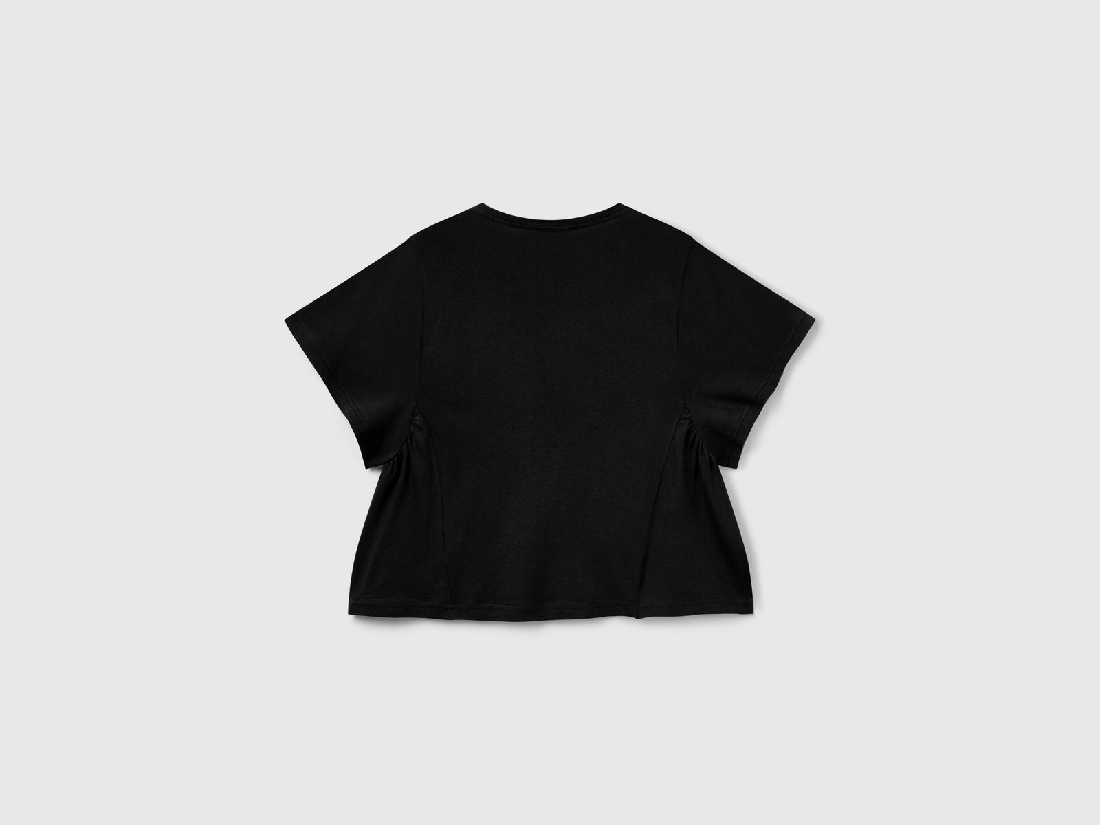 Maglietta comfort fit da donna nero 2 | Benetton Outlet