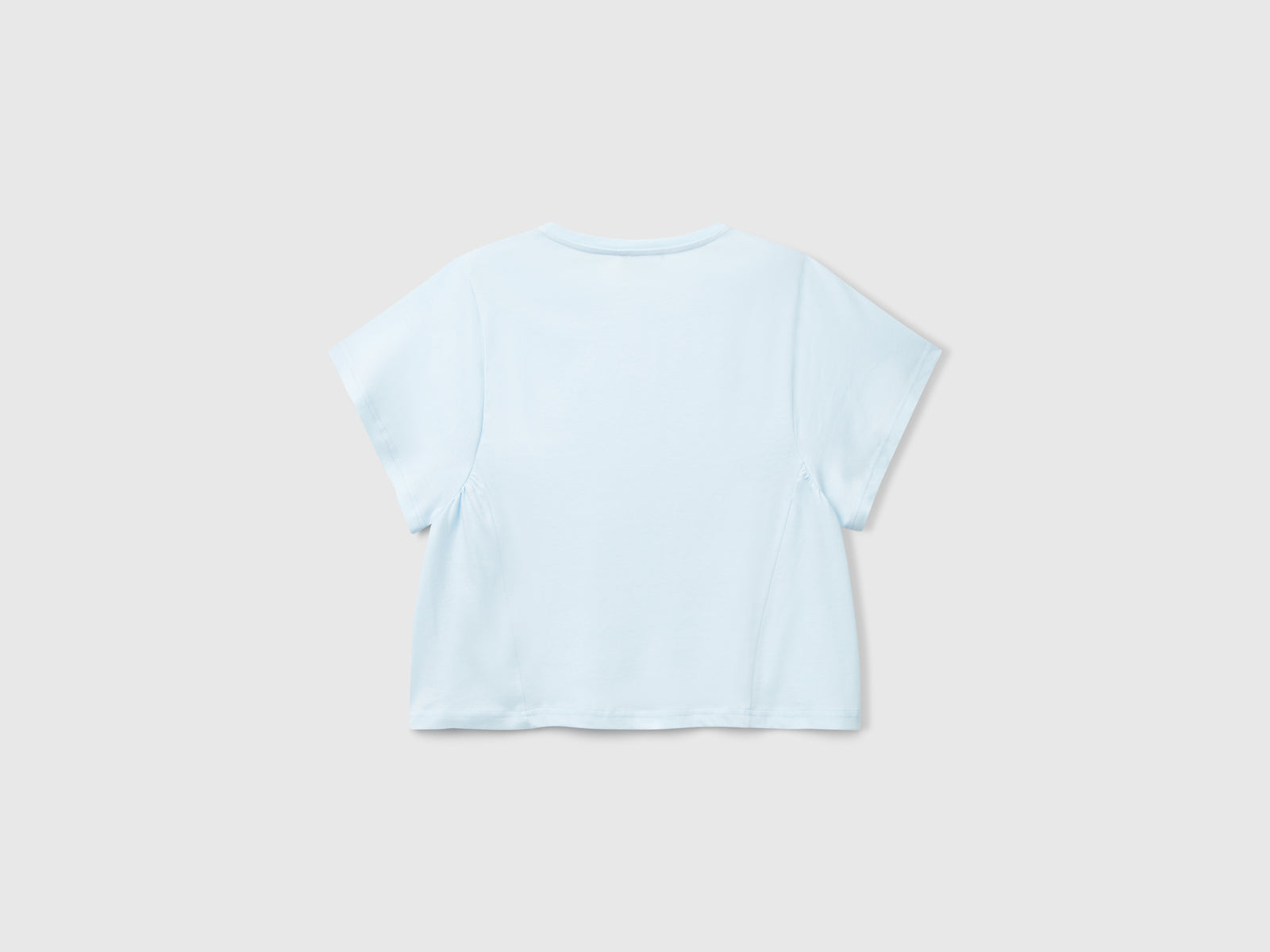 Maglietta comfort fit da donna celeste 2 | Benetton Outlet