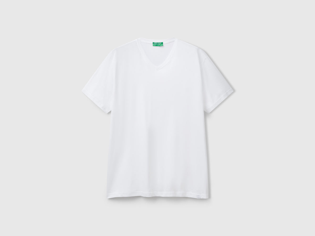 T-shirt in cotone a fibra lunga
