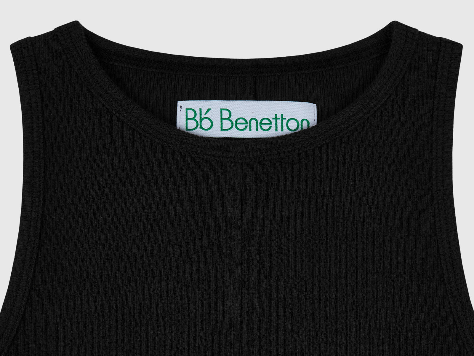 Canotta in misto cotone e Modal stretch da donna nero 3 | Benetton Outlet