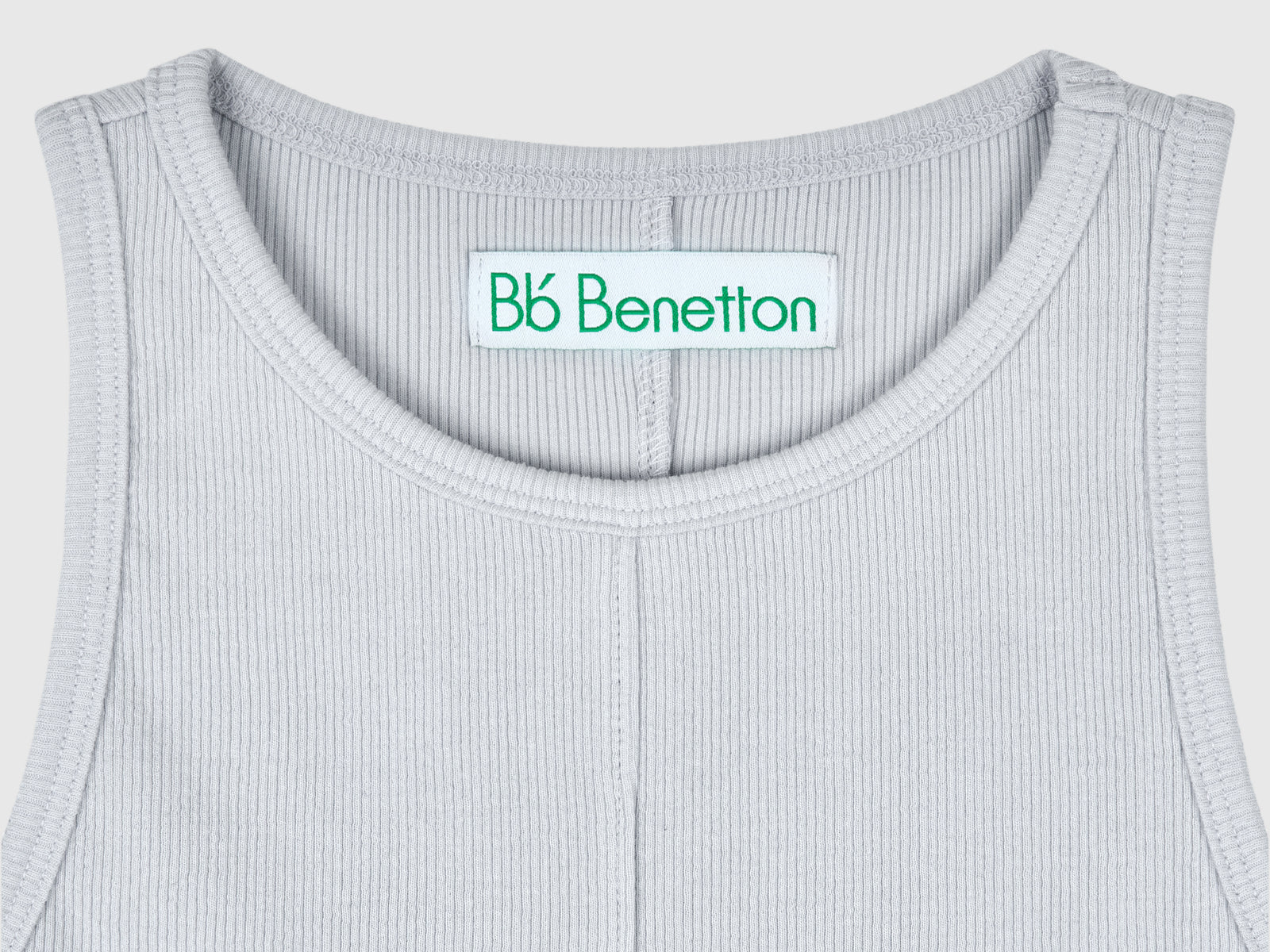 Canotta in misto cotone e Modal stretch da donna azzurro 3 | Benetton Outlet