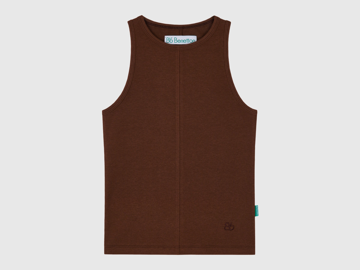 Canotta in misto cotone e Modal stretch