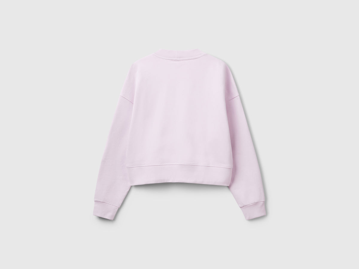 Felpa 100% cotone con stampa logo