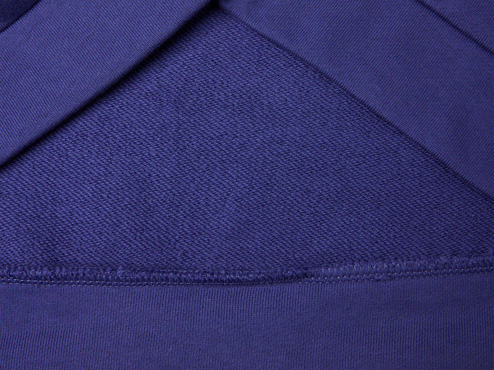 Felpa 100% cotone con zip e cappuccio da donna blu 3 | Benetton Outlet