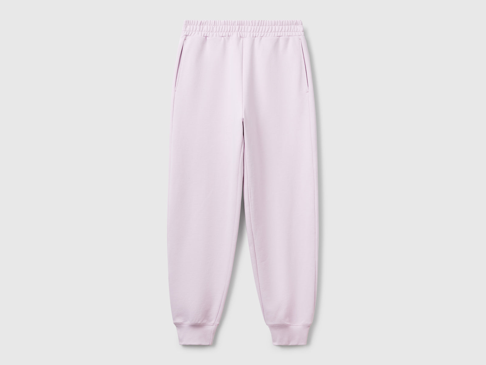 Joggers in puro cotone da donna lilla | Benetton Outlet