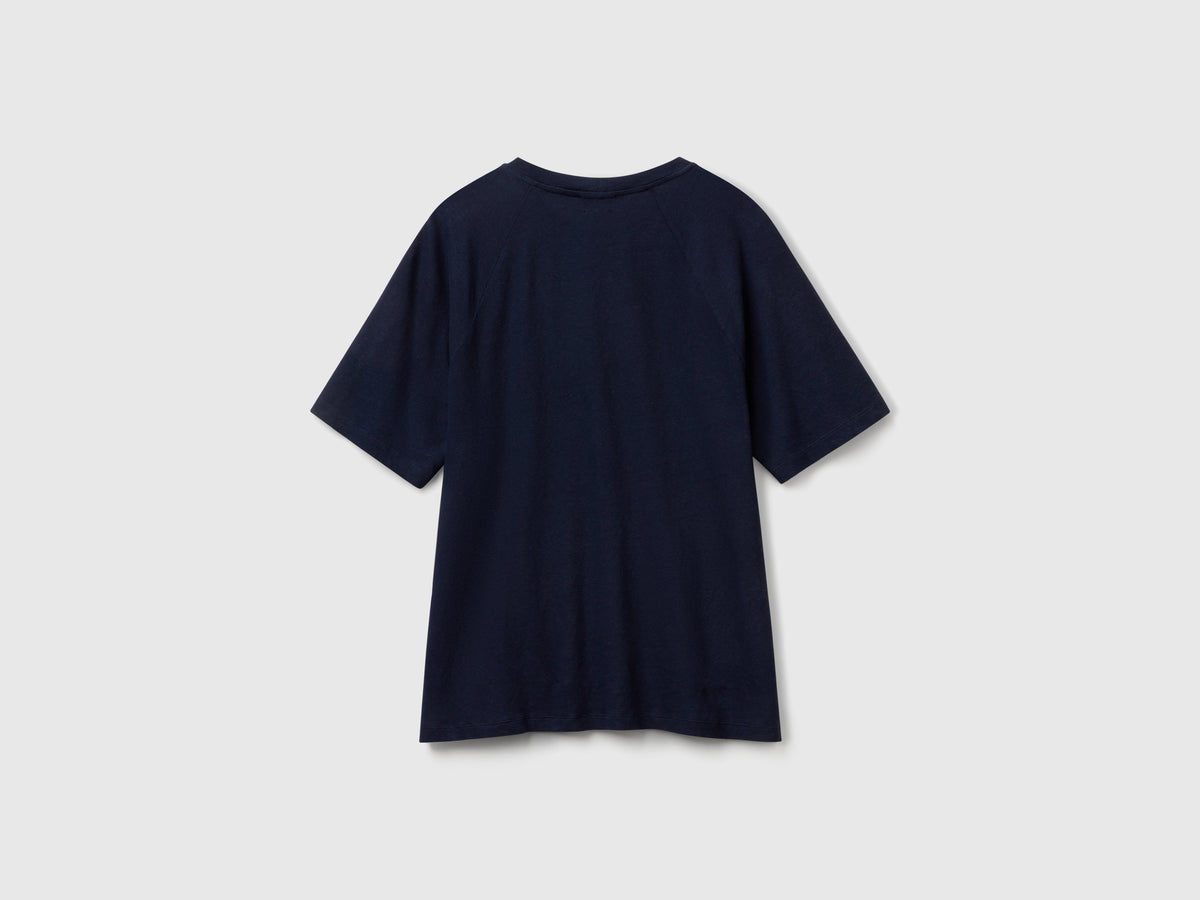 T-shirt in misto lino