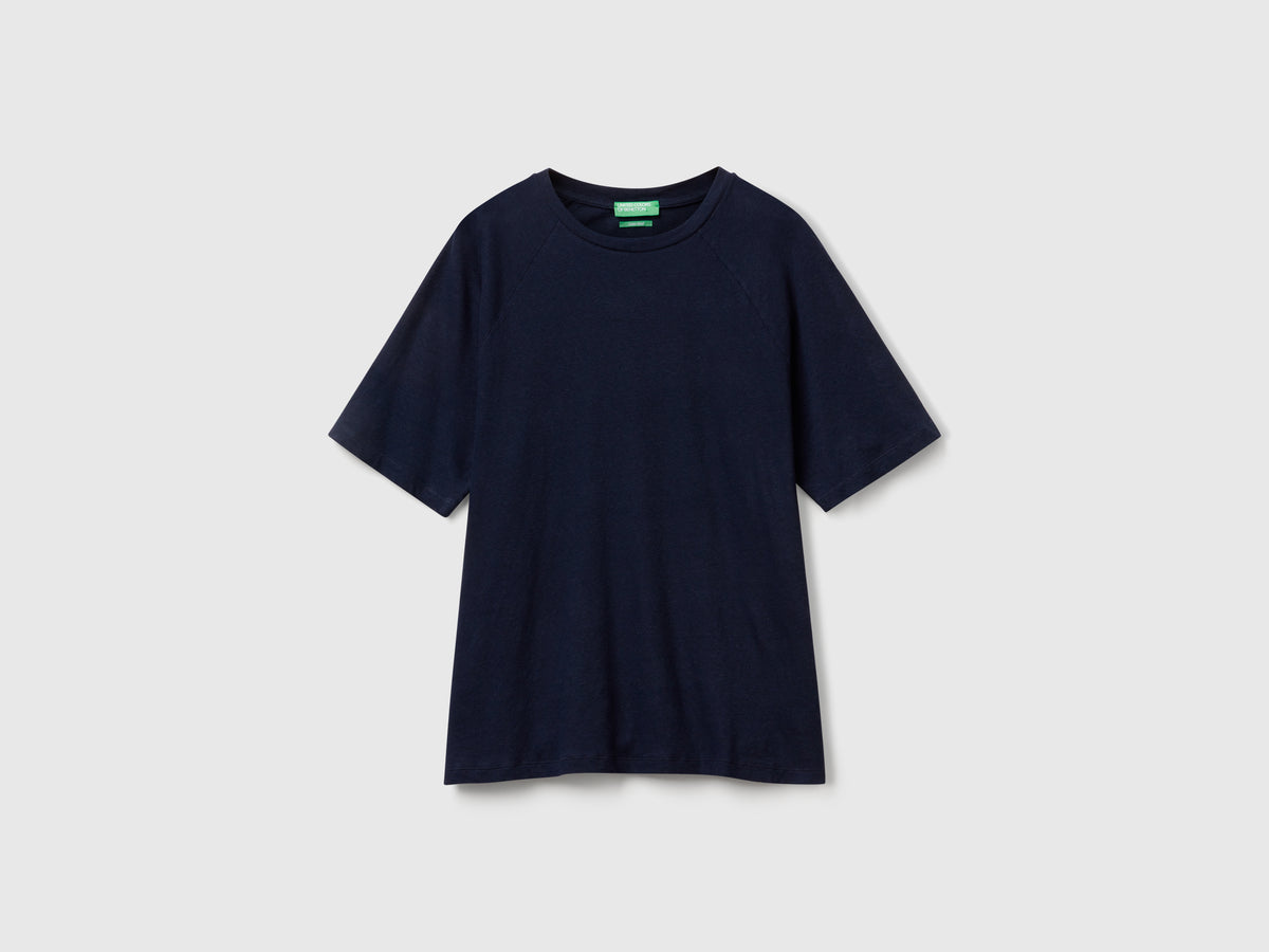 T-shirt in misto lino