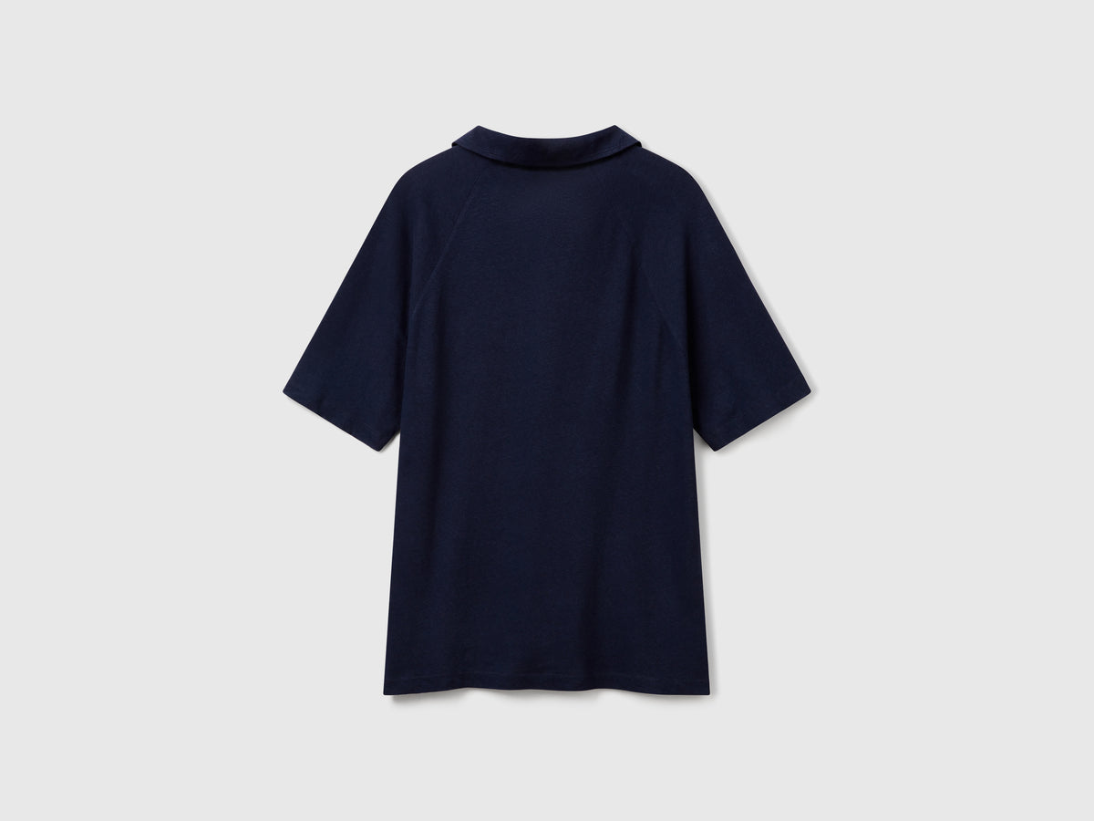 Polo in misto lino