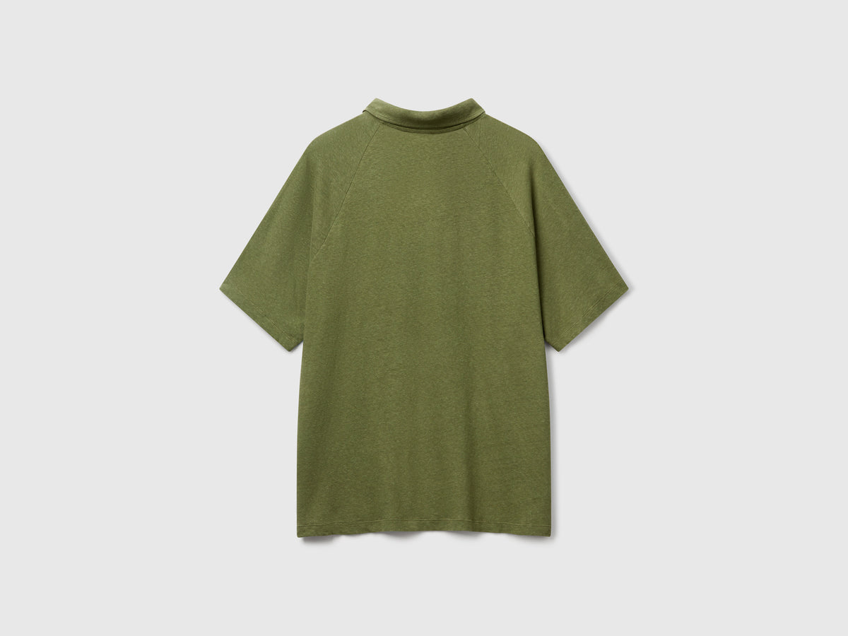 Polo in misto lino