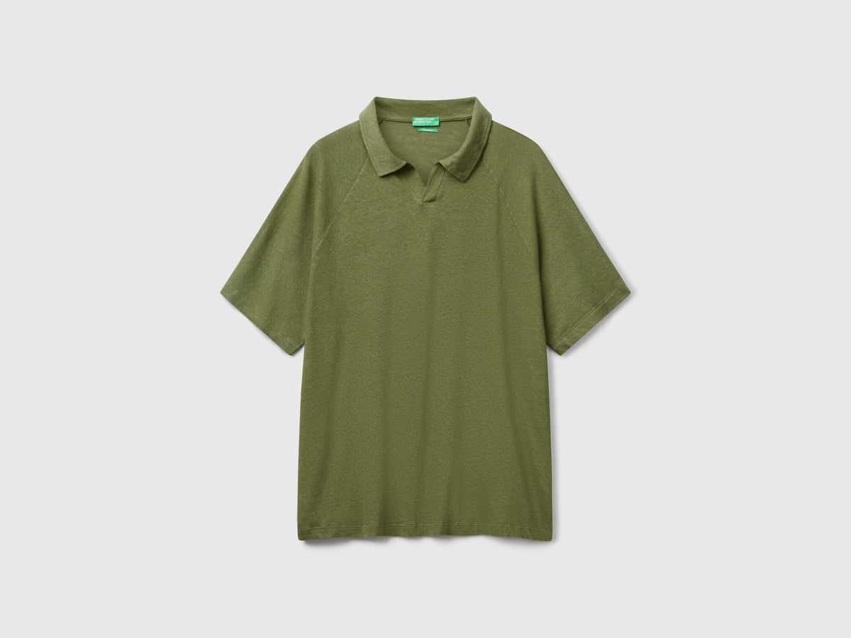 Polo in misto lino