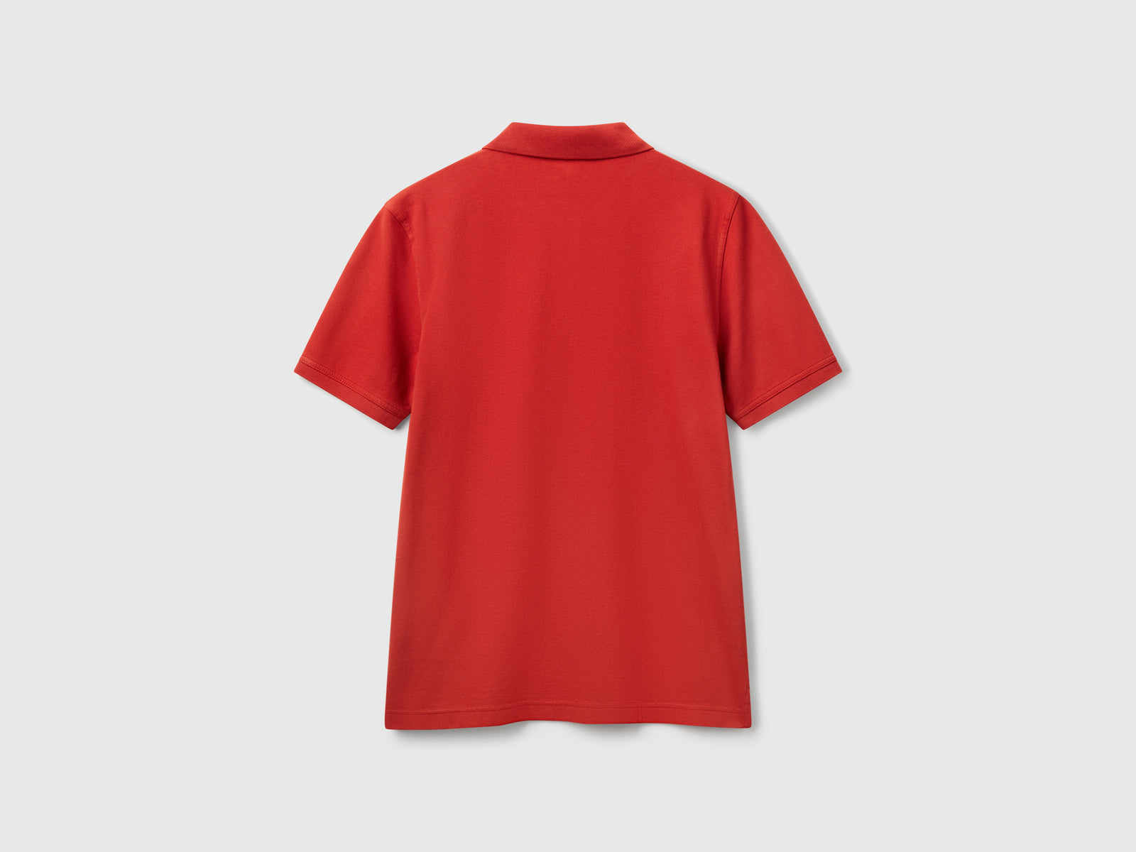 Polo rosso scuro slim fit da uomo rosso mattone 2 | Benetton Outlet