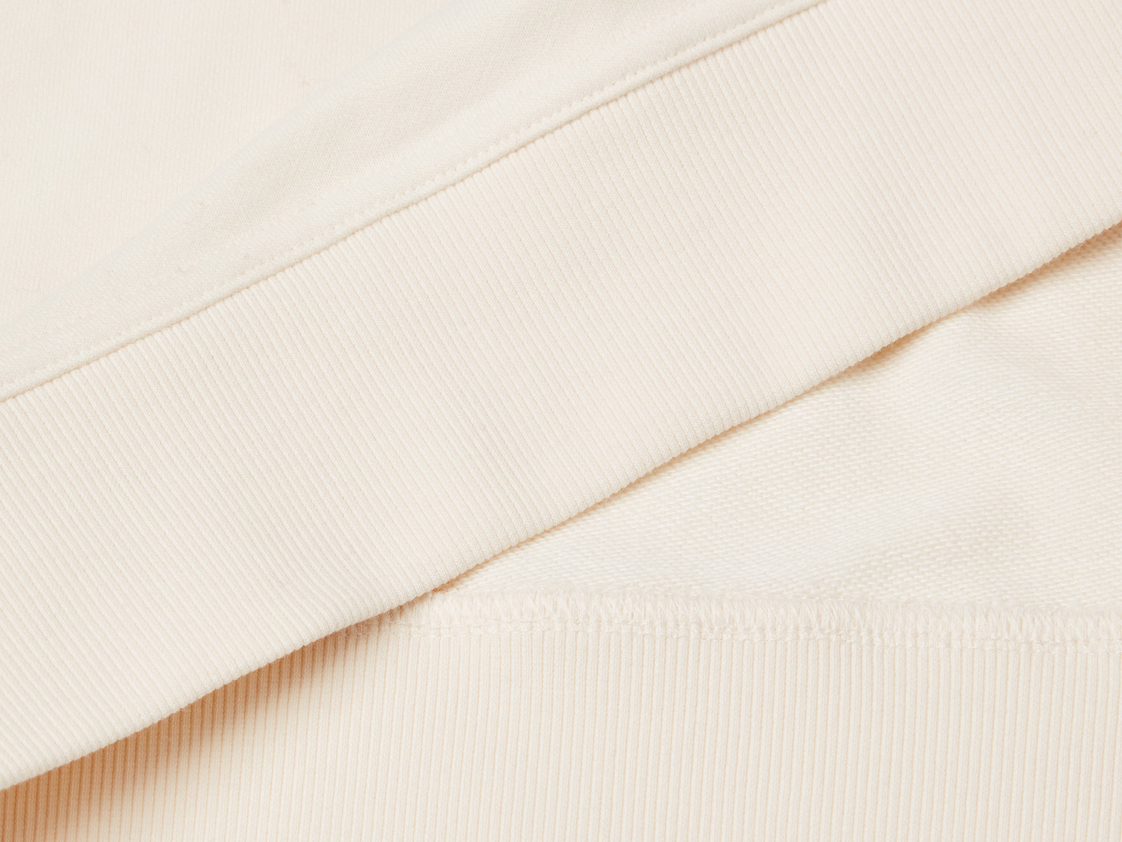 Felpa con ricamo floreale da donna bianco panna 2 | Benetton Outlet