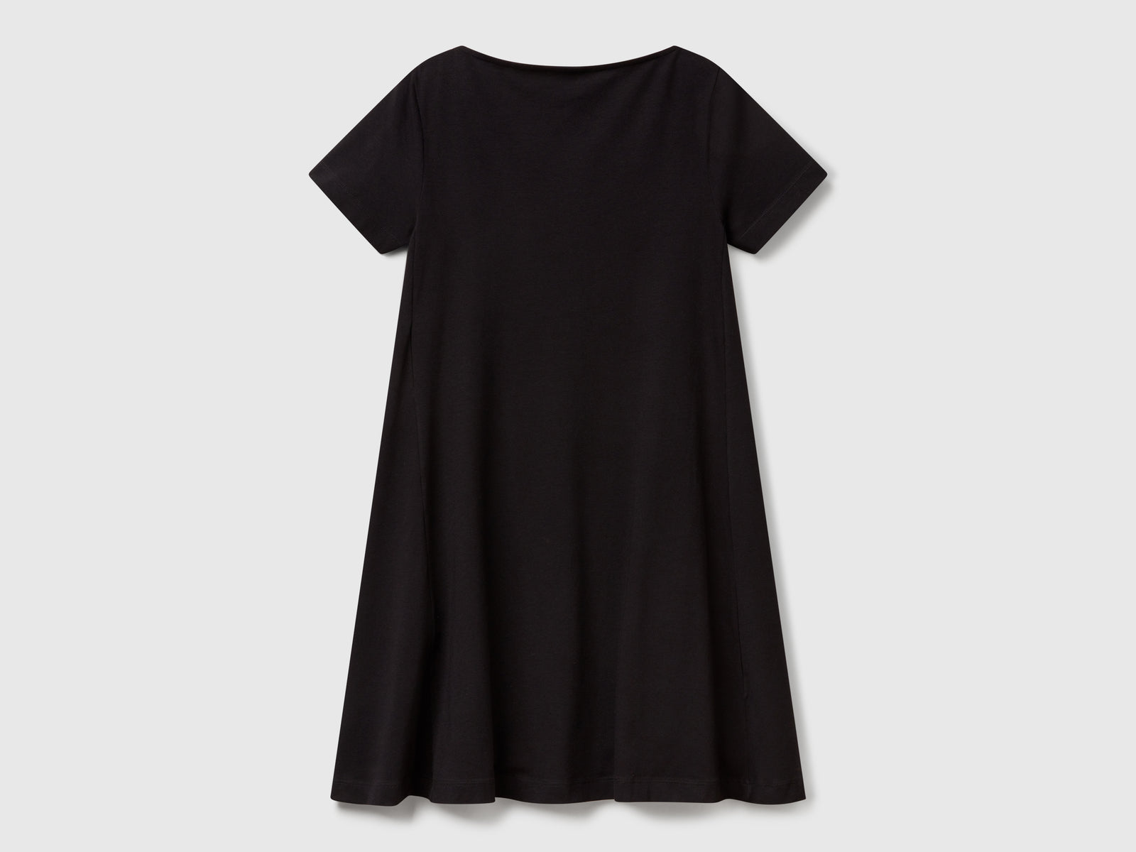 Abito corto svasato da donna nero 2 | Benetton Outlet