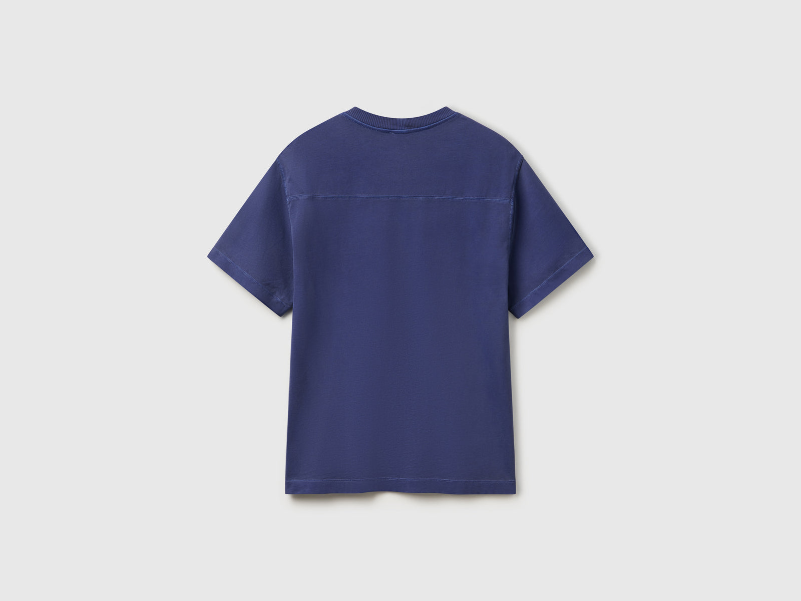T-shirt in cotone da uomo blu 2 | Benetton Outlet