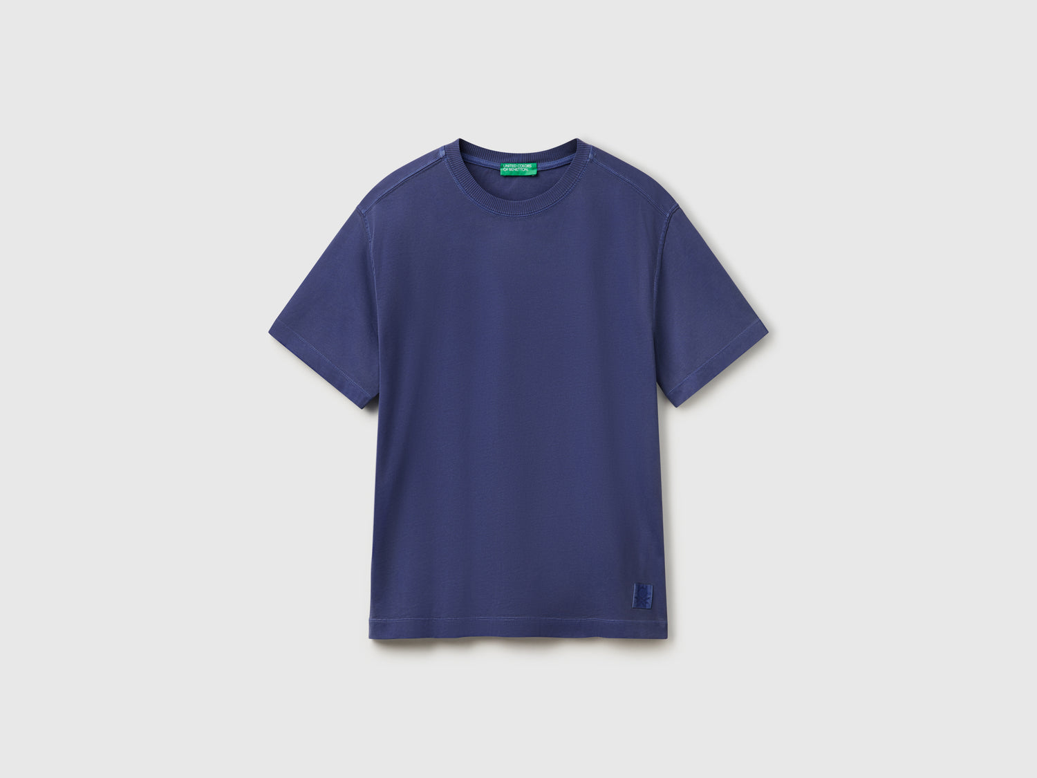 T-shirt in cotone da uomo blu | Benetton Outlet