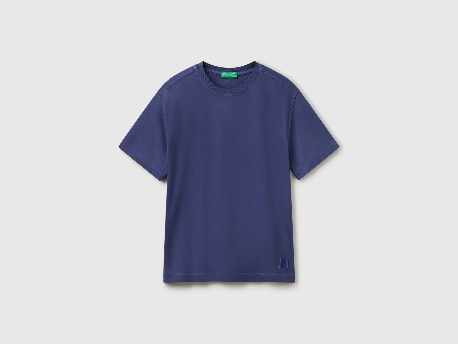 T-shirt in cotone da uomo blu | Benetton Outlet