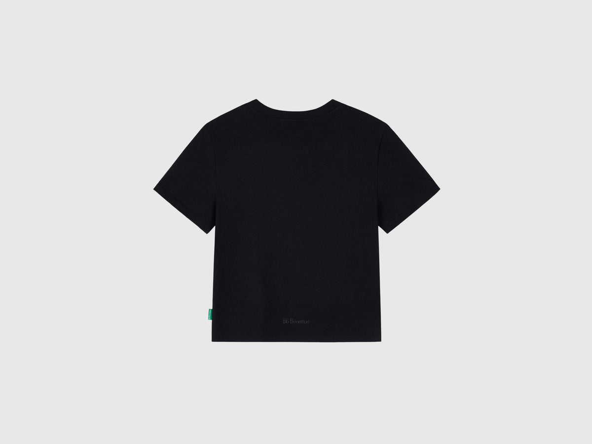 T-shirt con logo in misto cotone