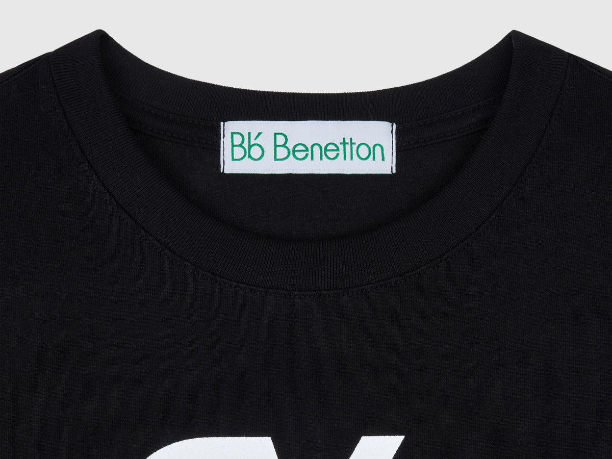 T-shirt con logo in misto cotone