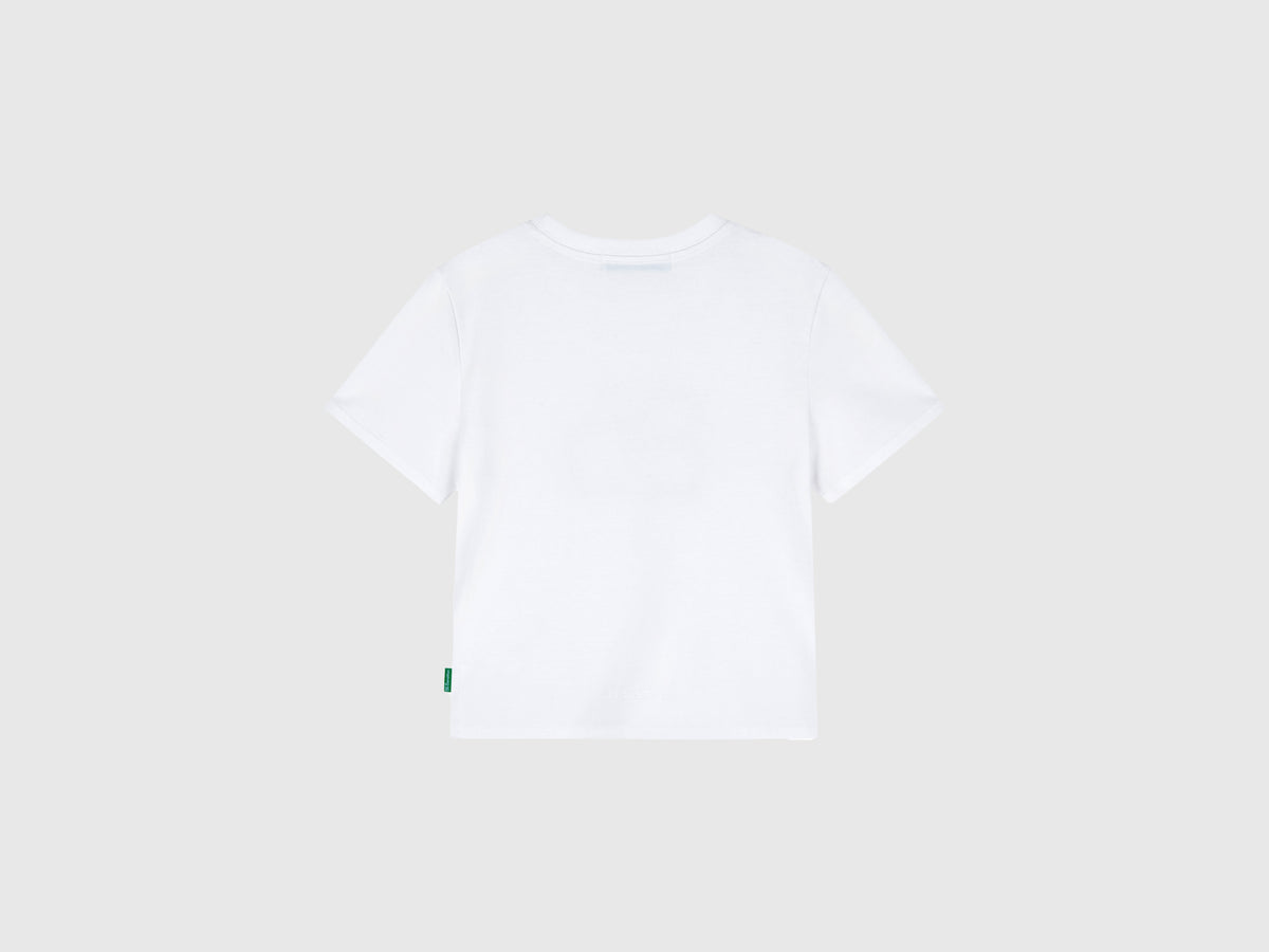 T-shirt con logo in misto cotone