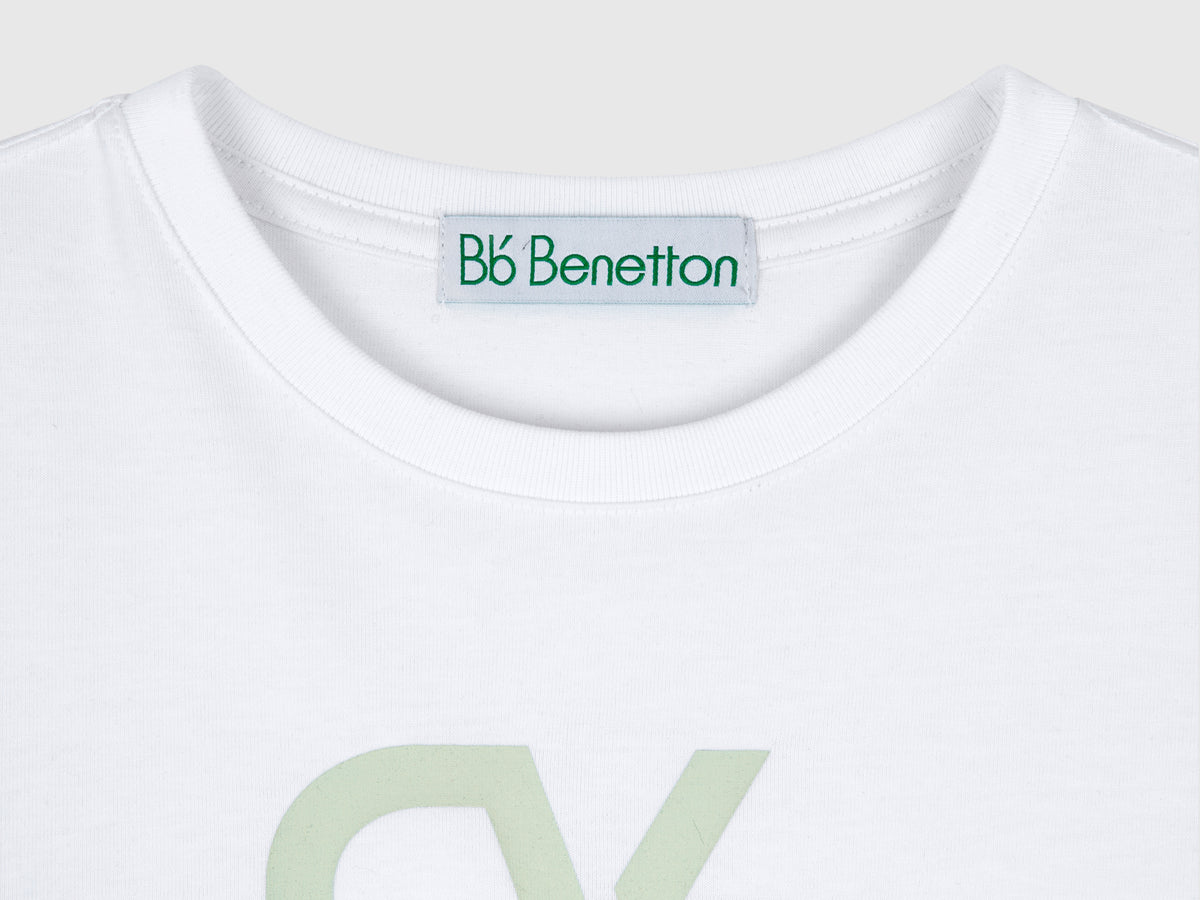 T-shirt con logo in misto cotone