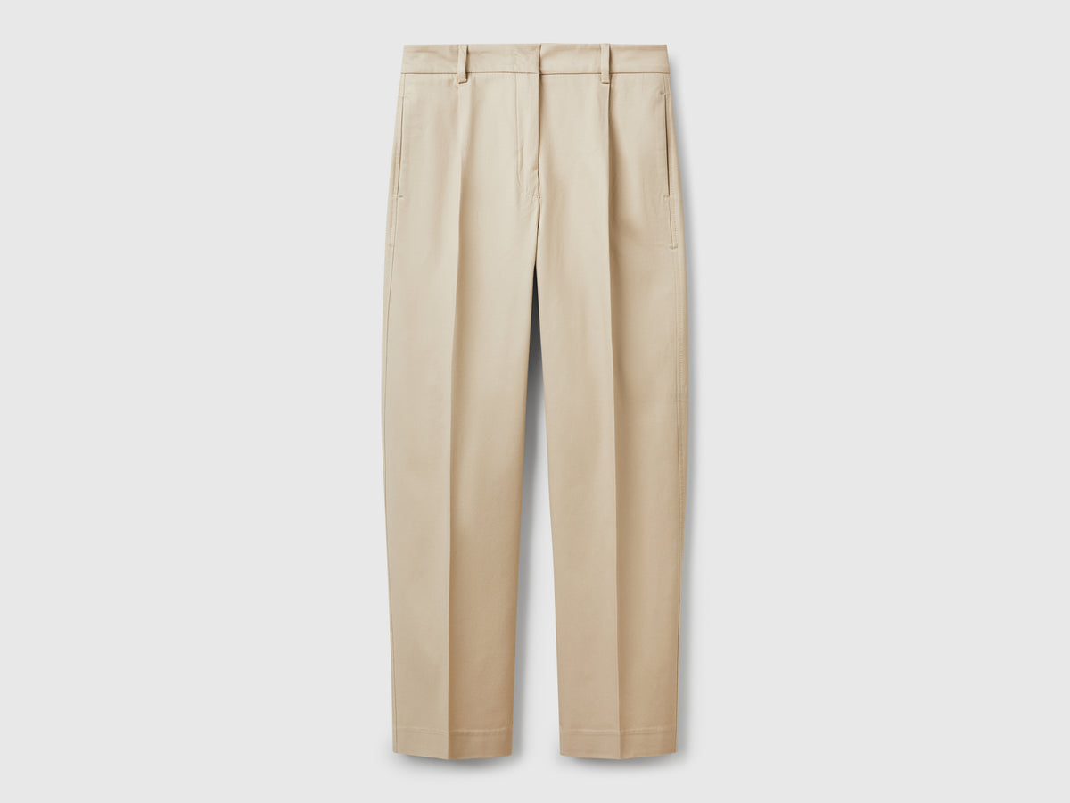 Pantaloni in cotone stretch