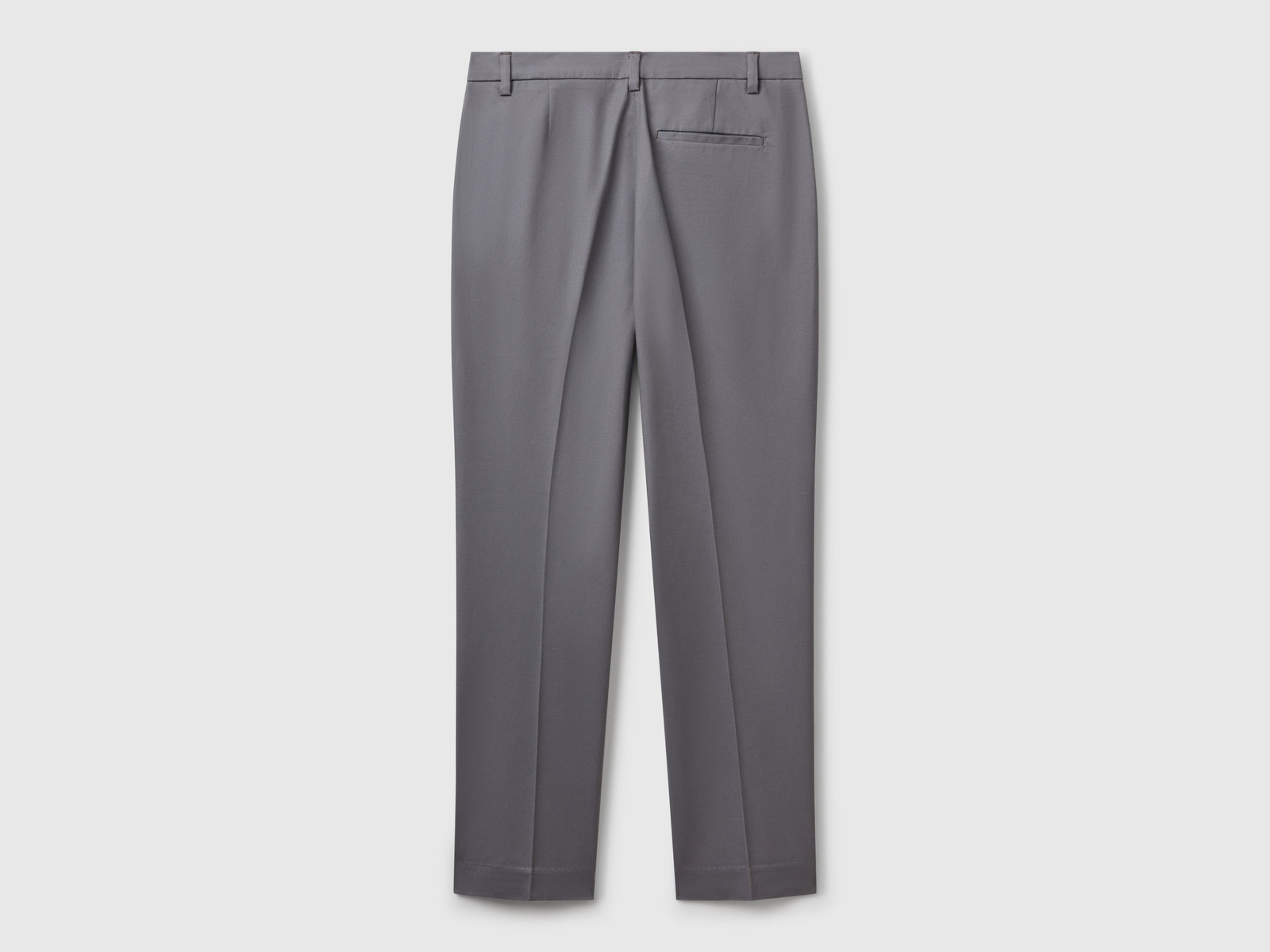 Stretch cotton chinos da donna grigio 2 | Benetton Outlet