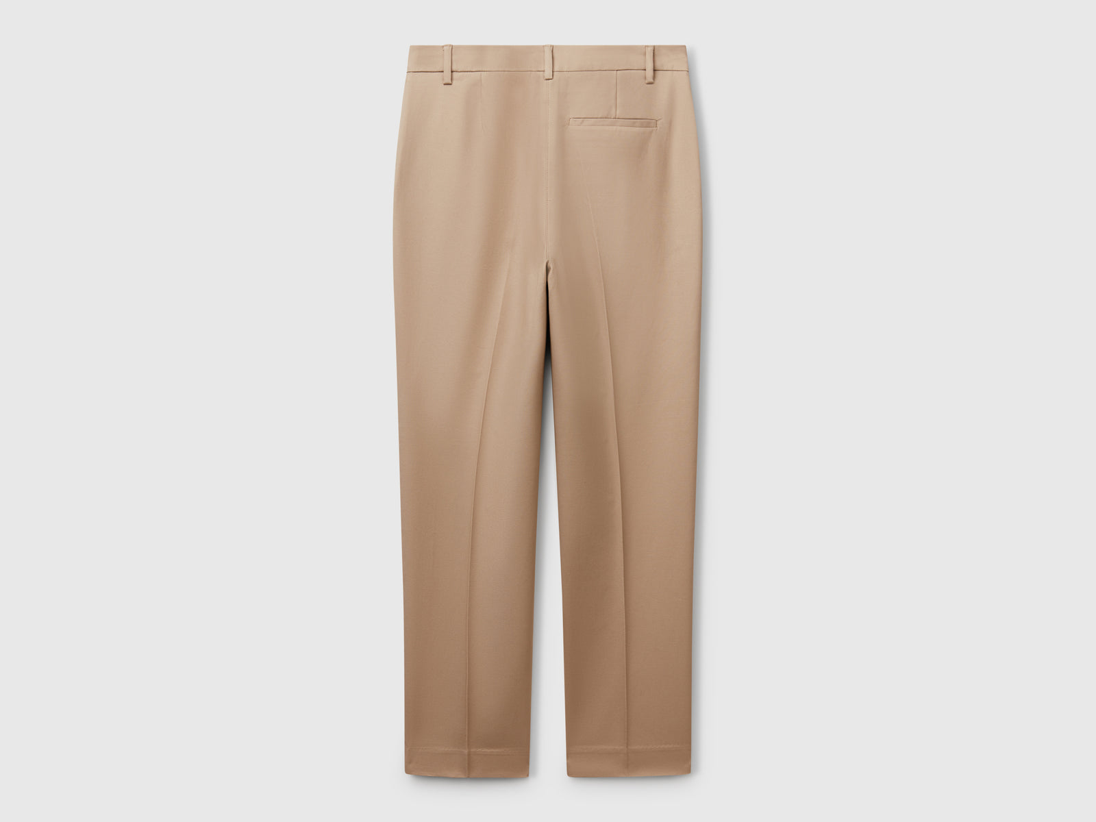 Chino in cotone stretch da donna beige 2 | Benetton Outlet