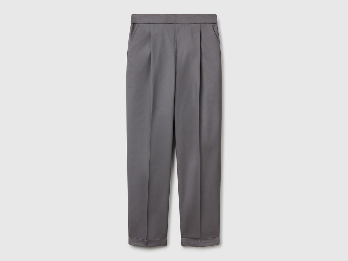 Pantaloni in cotone elasticizzato