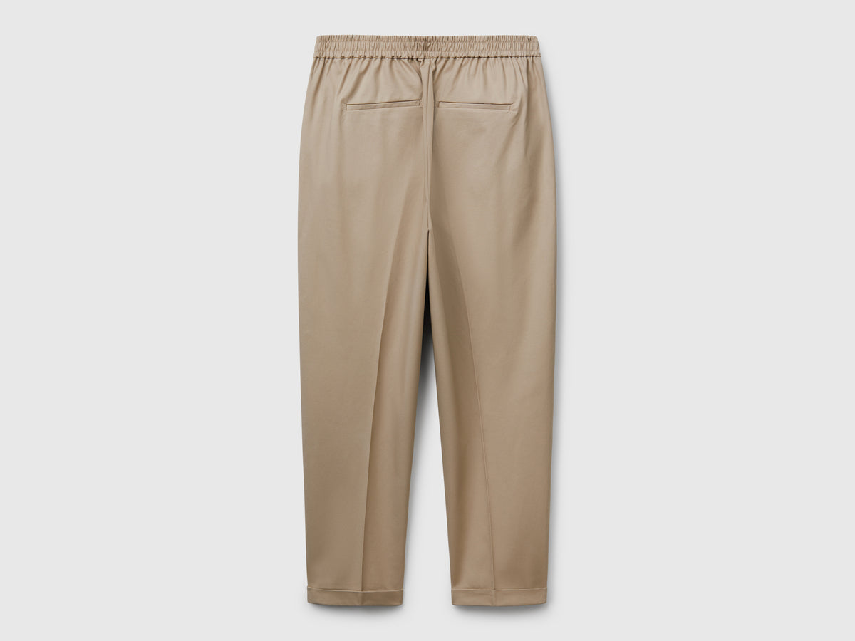 Pantaloni in cotone elasticizzato