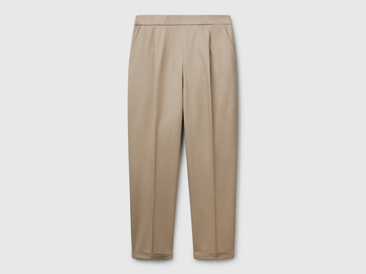 Pantaloni in cotone elasticizzato