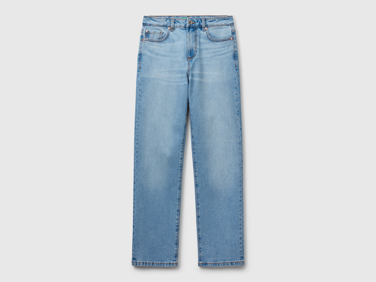 Jeans straight da donna azzurro | Benetton Outlet