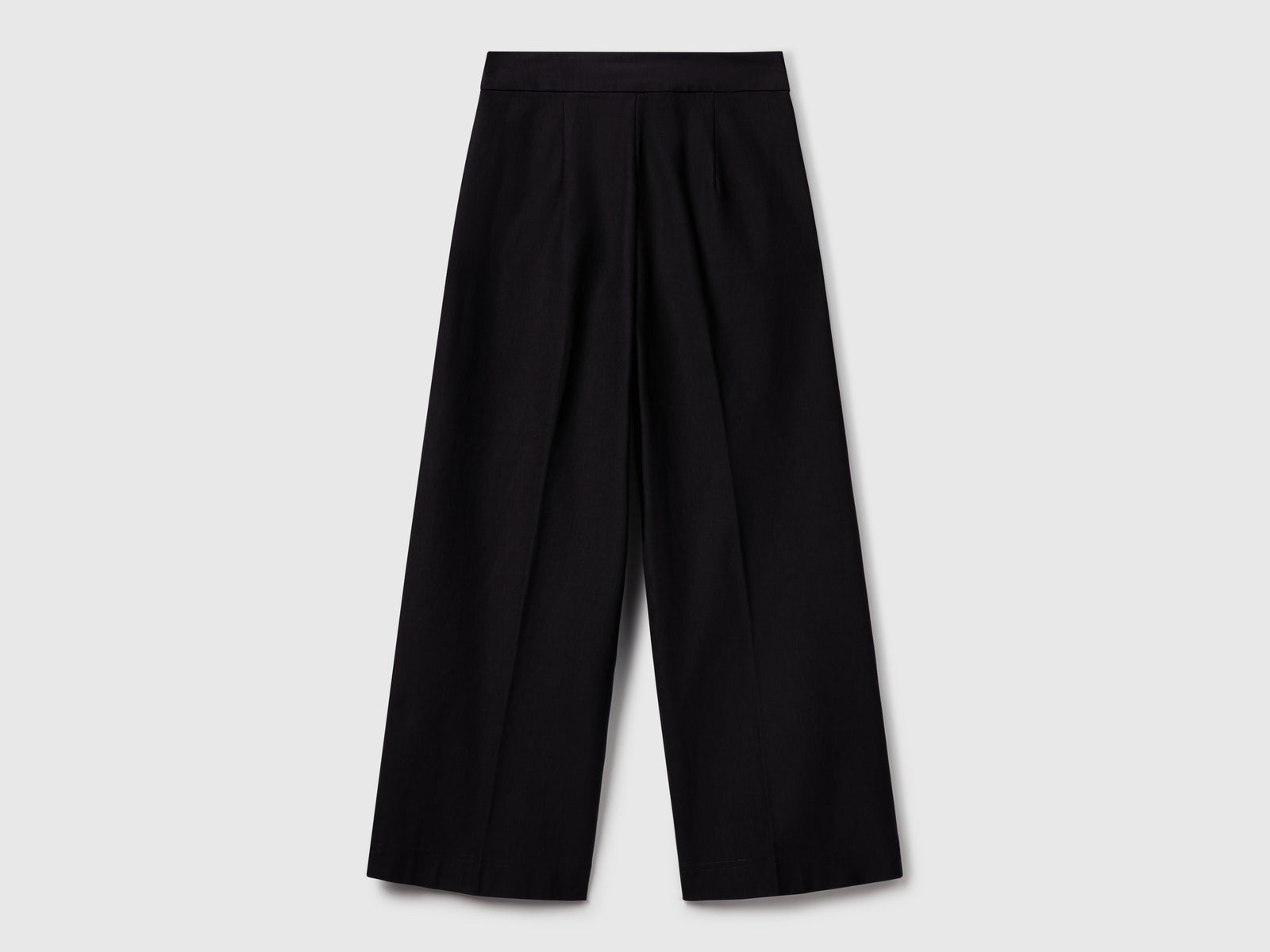 High-waisted cropped trousers da donna nero 2 | Benetton Outlet