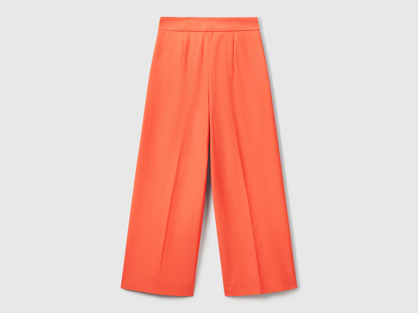 Pantaloni cropped a vita alta da donna arancione 2 | Benetton Outlet